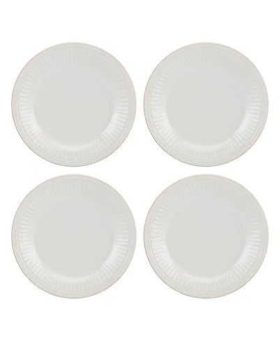 Lenox French Perle Groove Dinner Plates, Set Of 4