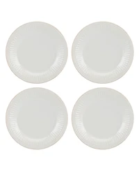 Lenox French Perle Groove Dinner Plates, Set Of 4