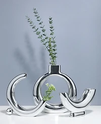 Nambe Solarium Half Moon Vase