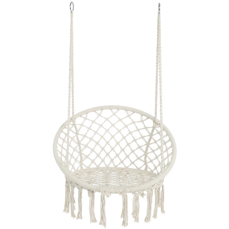 Streamdale Furniture Macrame Hammock Swing Chair (330 lbs)