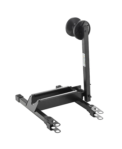 Bike Floor Stand - Foldable Bicycle Rack with Connection Points for Touchless Parking of Multiple Mountain, Road, or Bmx Bikes by Rad Sportz (Black)