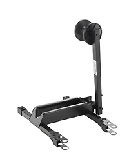 Bike Floor Stand - Foldable Bicycle Rack with Connection Points for Touchless Parking of Multiple Mountain, Road, or Bmx Bikes by Rad Sportz (Black)