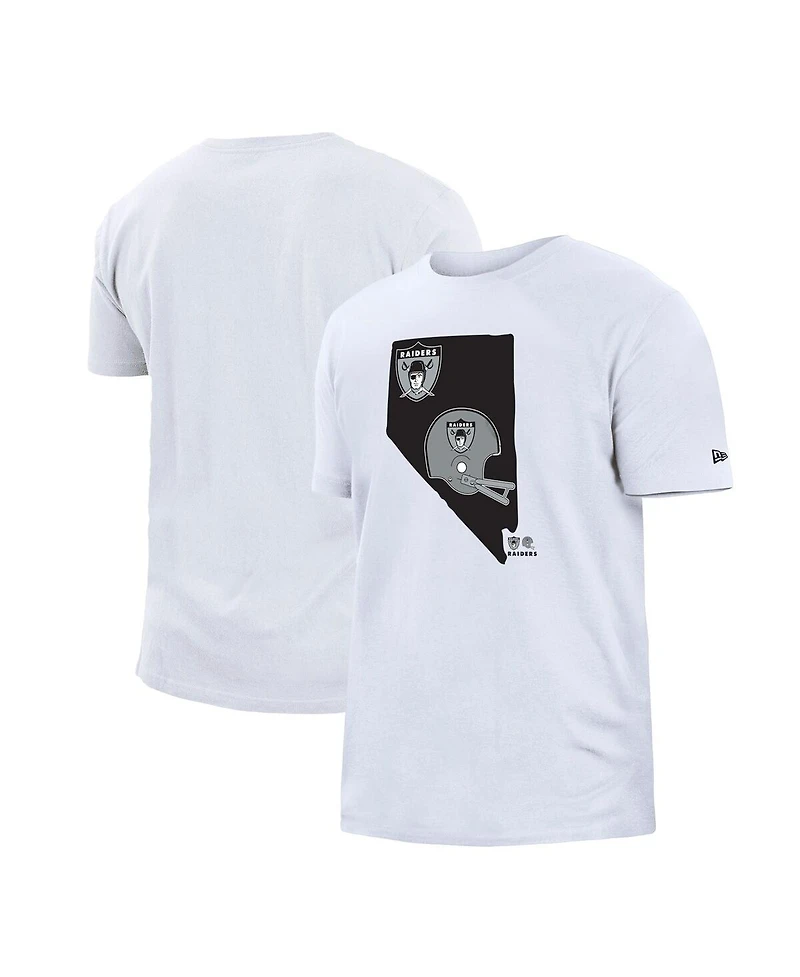 Men's New Era White Las Vegas Raiders Gameday State T-shirt