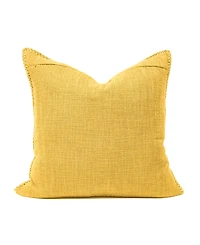 Millihome Wendy Button Whip Stitch Decorative Pillow, 20" x 20"