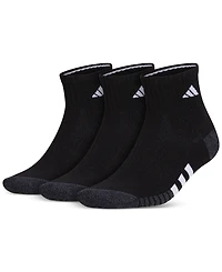 adidas Men's 3-pk. Cushioned Quarter Logo Socks