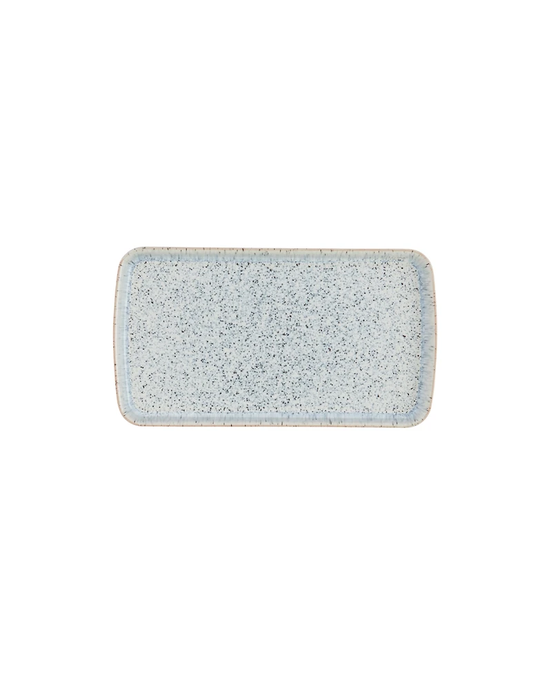 Denby Halo Speckle Rectangular Plate