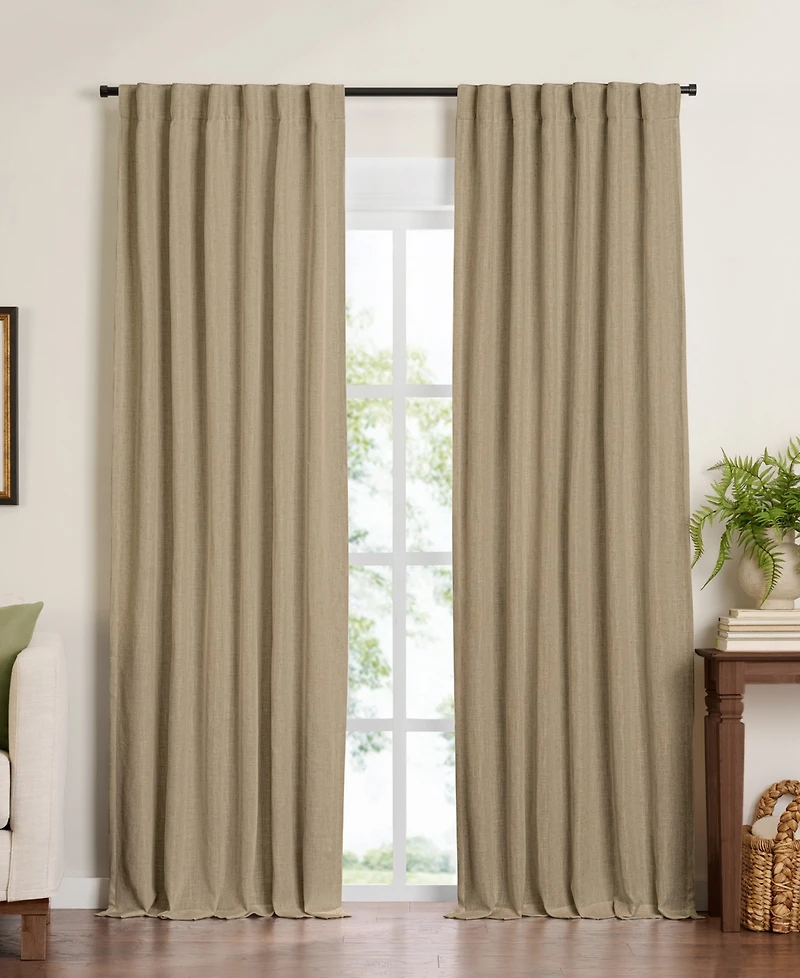 Elrene Home Fashions Harrow Solid Blackout Window Curtain Panel