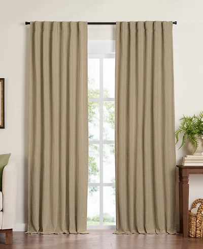 Elrene Home Fashions Harrow Solid Blackout Window Curtain Panel