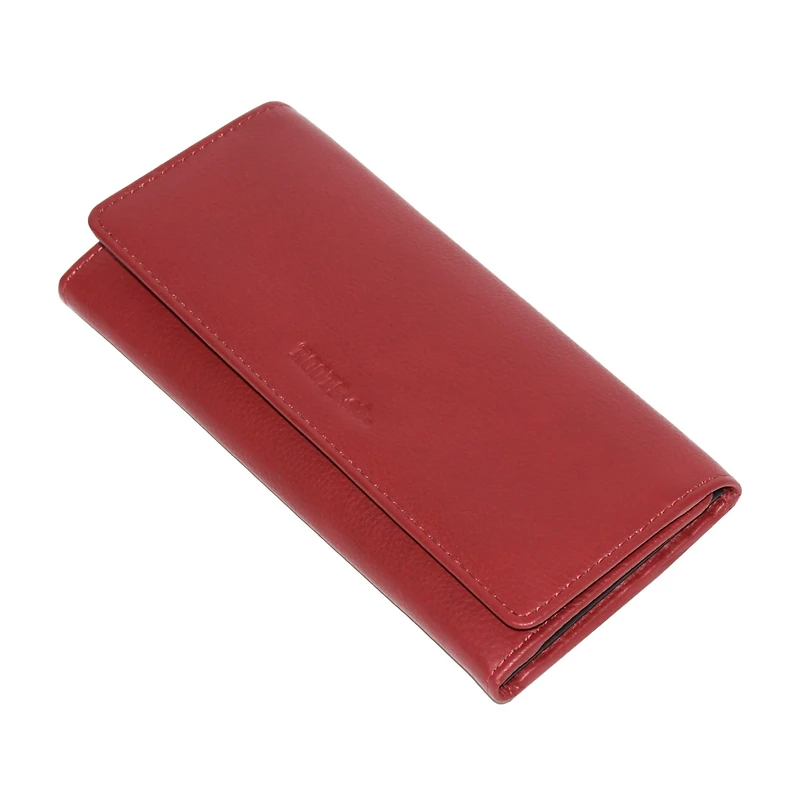Ladies Slim Leather Clutch Wallet