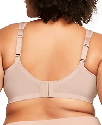 Women's Full Figure Plus Magic Lift Moisture Control Wirefree Bra 1064