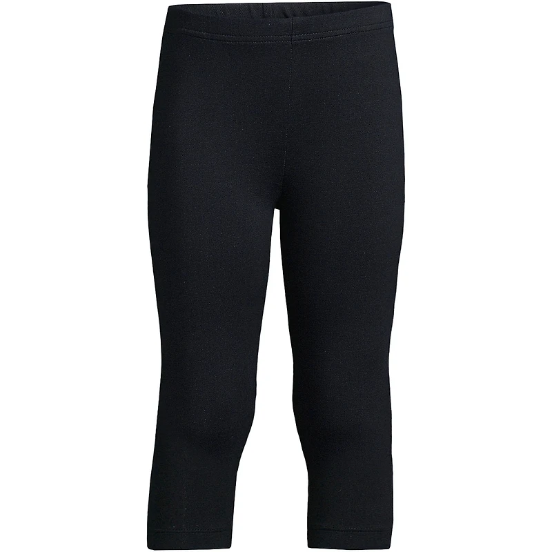 Lands' End Child School Uniform Girls Plus Tough Cotton Capri Leggings