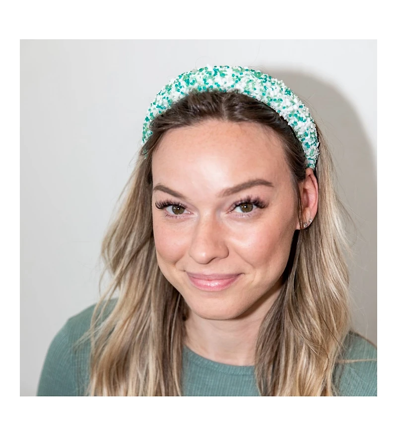 Women's All That Glitters Headband - Teal