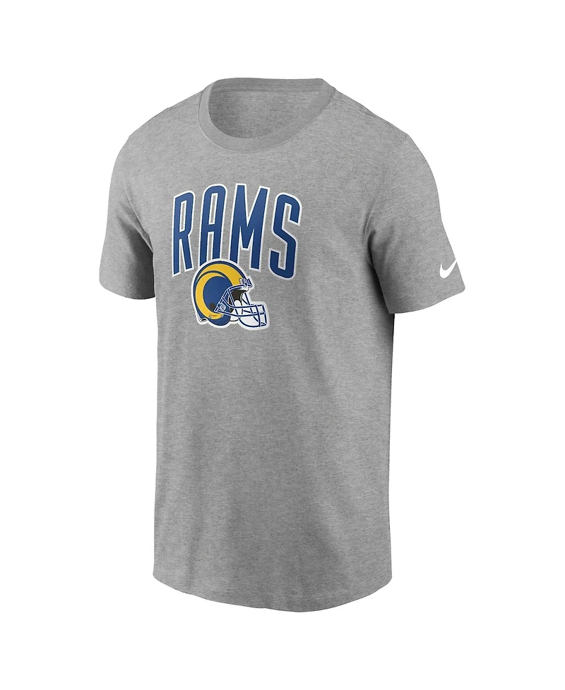 Men's Nike Heathered Gray Los Angeles Rams Team Athletic T-shirt