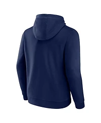 Men's Fanatics Navy New England Patriots Down The Field Big and Tall Pullover Hoodie