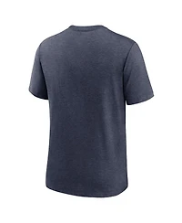 Men's Nike Heather Navy Chicago Bears Team Tri-Blend T-shirt