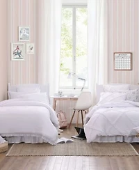 Laura Ashley Eyelet Ruffle Microfiber Comforter Set