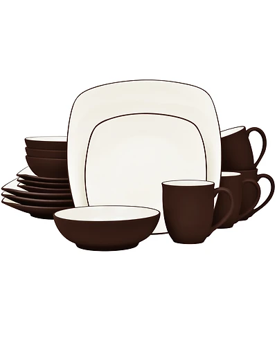 Noritake Colorwave Square 16 Pc. Dinnerware Set, Service for 4