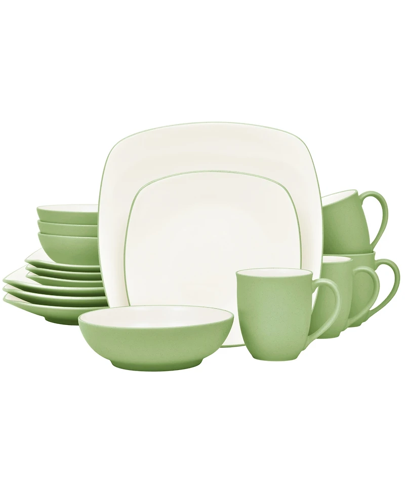 Noritake Colorwave Square 16 Pc. Dinnerware Set, Service for 4