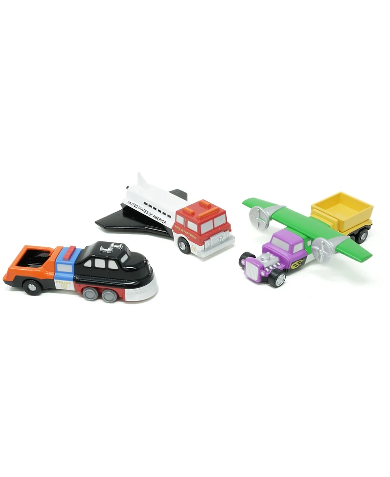 Popular Playthings Micro Mix or Match Vehicles Set, 27 Pieces
