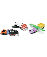 Popular Playthings Micro Mix or Match Vehicles Set, 27 Pieces