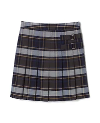 French Toast Toddler Girls Adjustable Waist Plaid Two-Tab Scooter Skirt