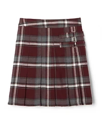 French Toast Toddler Girls Adjustable Waist Plaid Two-Tab Scooter Plaid Skirt