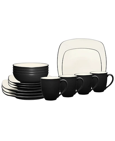 Noritake Colorwave Square 16 Pc. Dinnerware Set, Service for 4