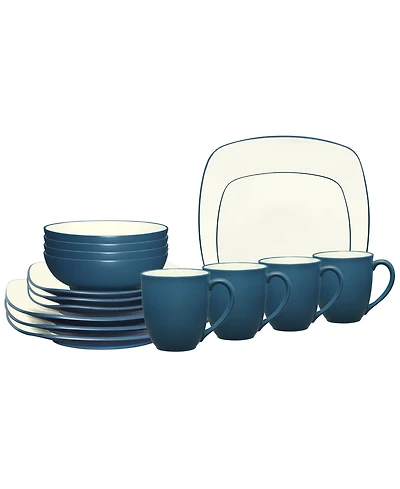 Noritake Colorwave Square 16 Pc. Dinnerware Set, Service for 4