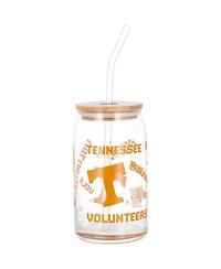 Tennessee Volunteers 16 Oz Can Glass with Straw