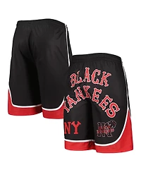 Men's Stitches Black Black Yankees Shorts
