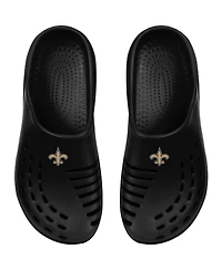 Youth Boys and Girls Foco Black New Orleans Saints Sunny Day Clogs