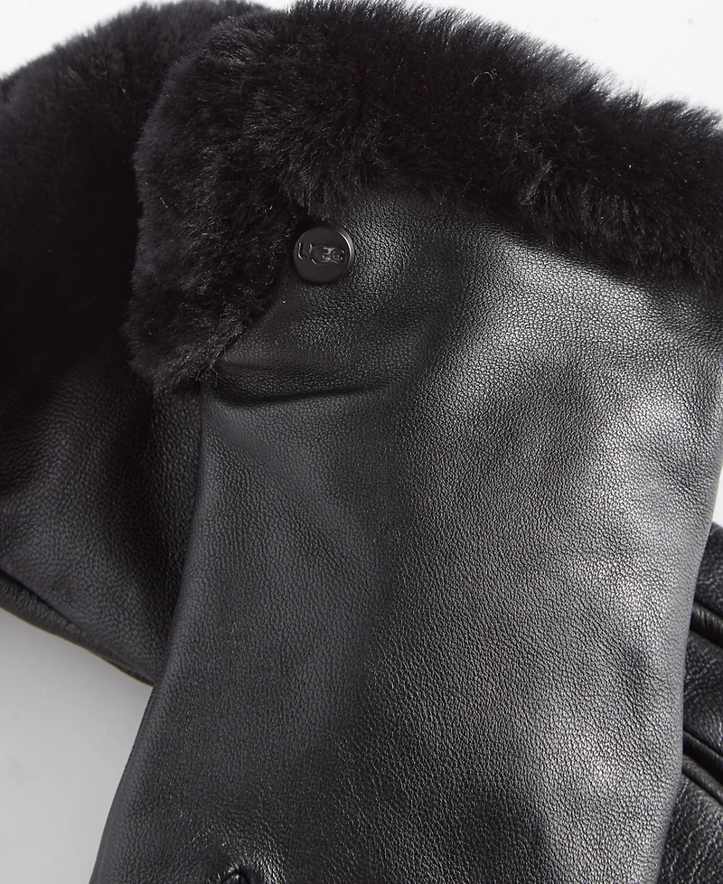 Ugg Women's Tech-Compatible Shearling Leather Gloves