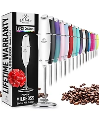 Powerful Milk Frother Handheld Foam Whisk Drink Mixer