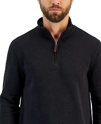 Club Room Men's Birdseye Quarter-Zip Pullover