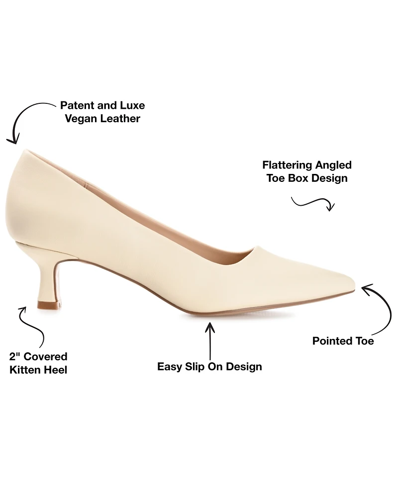 Journee Collection Women's Celica Kitten Heel Pumps