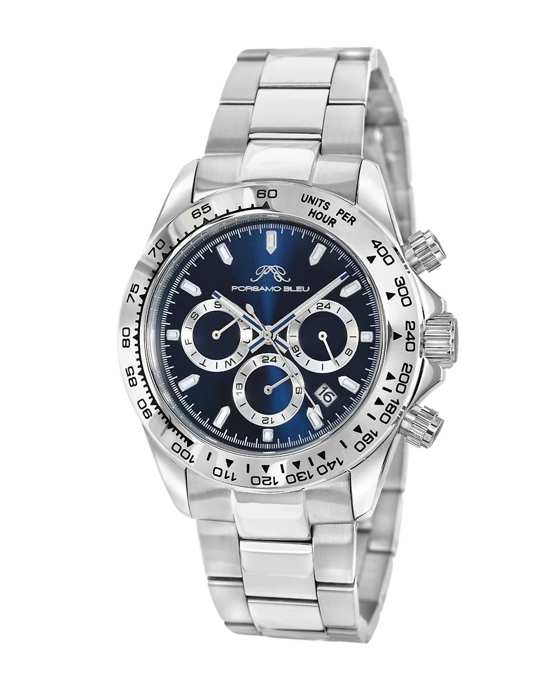Porsamo Bleu Men's Preston Stainless Steel Bracelet Watch 1033APRS