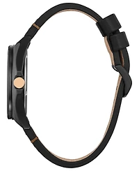 Citizen Eco-Drive Men's Marvel Tony Stark Black Leather Strap Watch 43mm