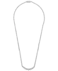 Diamond Graduated 17" Tennis Necklace (1 ct. tw) in 14k White Gold or 14k Yellow Gold, Created for Macy's