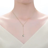 14K Gold Plated Y Neck Necklace