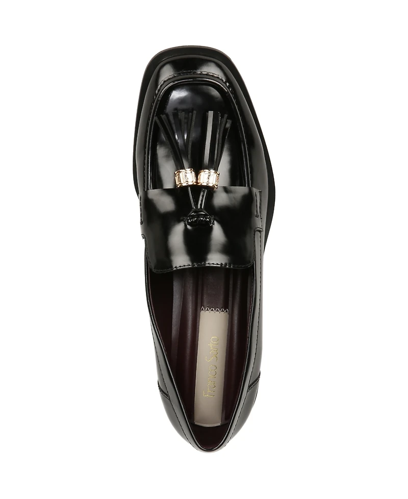 Franco Sarto Women's Donna Block Heel Tassel Loafers