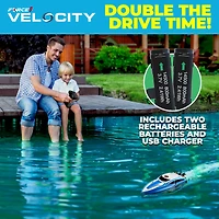 Force1 Velocity Fast Rc Boat - Blue