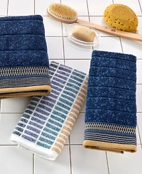 Skl Home Juxtapose Cotton Bath Towel, 50" x 27"