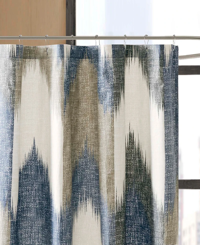 Ink+Ivy Alpine Chevron Stripe Cotton Shower Curtain, 72" x 72"