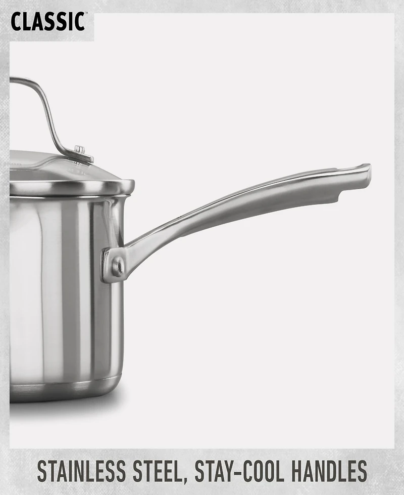 Calphalon Classic Stainless Steel 3.5 Qt. Covered Saucepan
