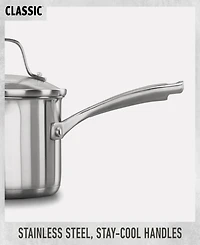 Calphalon Classic Stainless Steel 3.5 Qt. Covered Saucepan