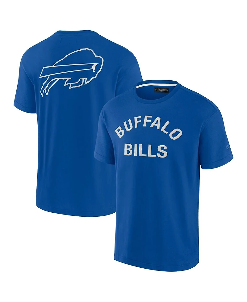 Men's and Women's Fanatics Signature Royal Buffalo Bills Super Soft Short Sleeve T-shirt
