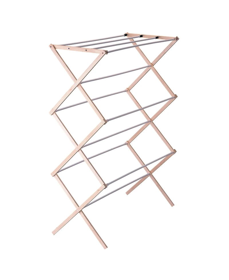 Wood Clothes Dryer White Dowel