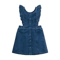 Hope & Henry Little Girls Short Sleeve Ruffle Jumper