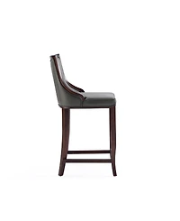 Manhattan Comfort Emperor Leatherette Upholstered Barstool