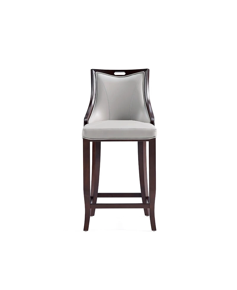 Manhattan Comfort Emperor Leatherette Upholstered Barstool